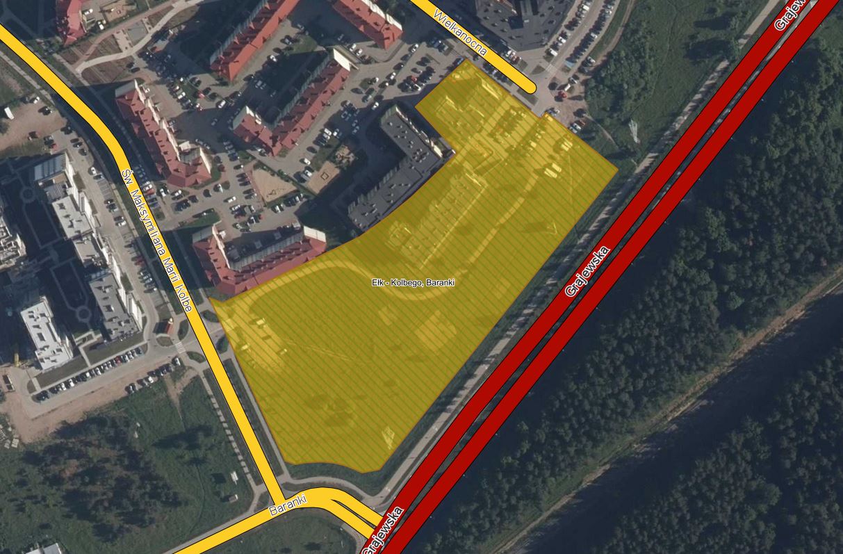 Wyłożenie do publicznego wglądu projektu miejscowego planu zagospodarowania przestrzennego zwanego „Ełk – Kolbego, Baranki”