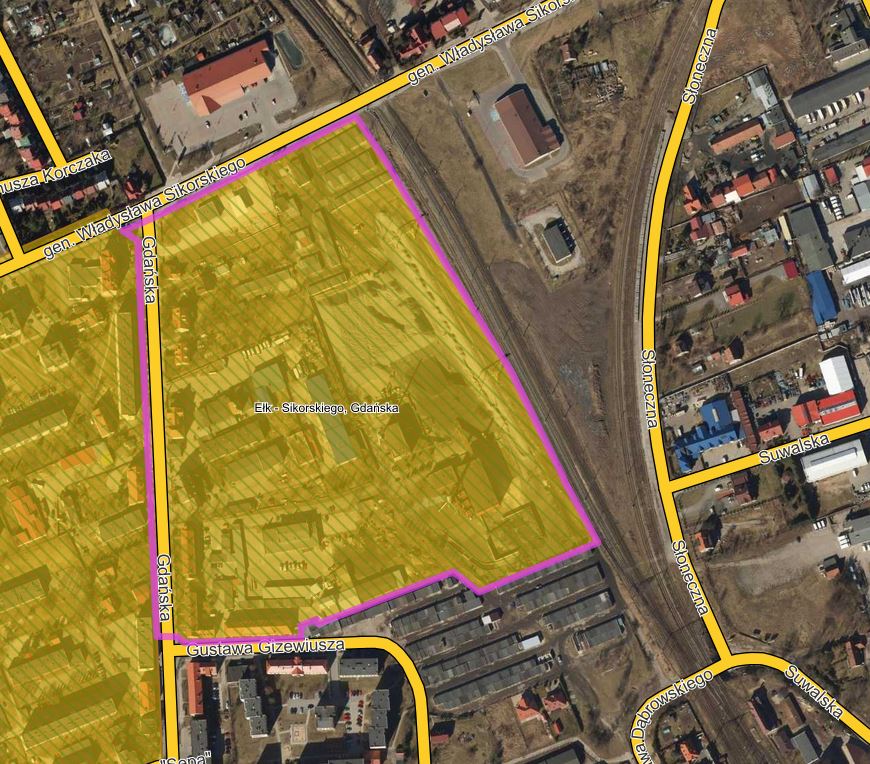 Wyłożenie do publicznego wglądu projektu miejscowego planu zagospodarowania przestrzennego zwanego "Ełk- Sikorskiego, Gdańska"