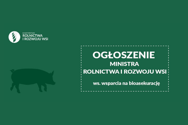 Wnioski o pomoc na refundację wydatków na bioasekurację