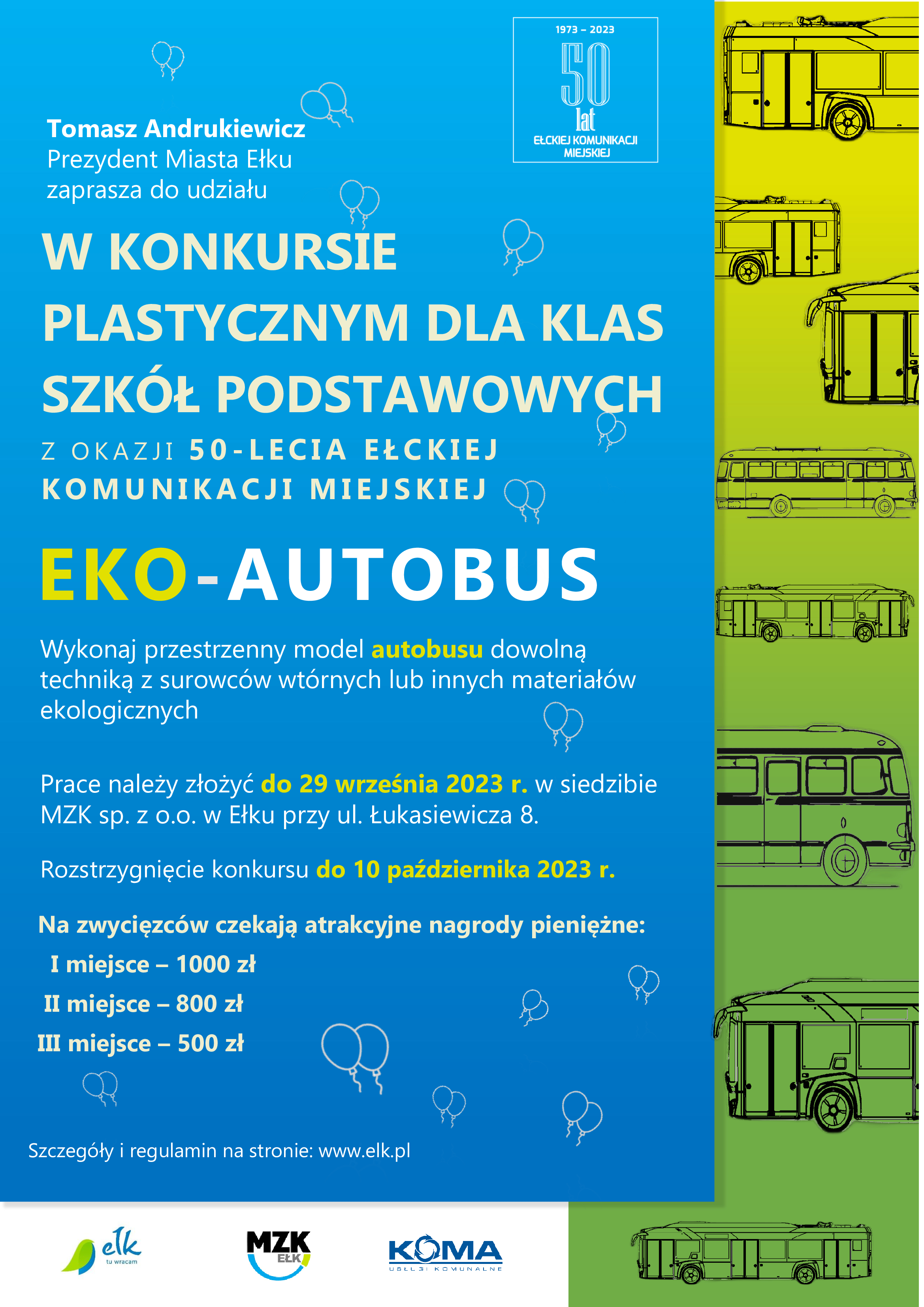 EKO – BUS meno konkursas pradinių klasių klasėms