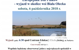 Europejskie Dni Ptaków - jesienny wyjazd w okolice wsi Biała Olecka