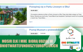 18 вересня Дні відкритих дверей європейських фондів у мотузковому парку MOSiR Ełk