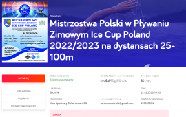 Ledo taurė Lenkijos žiemos plaukimo čempionatas Lenkija 2022/2023 Registracija nuorodoje - spustelėkite
