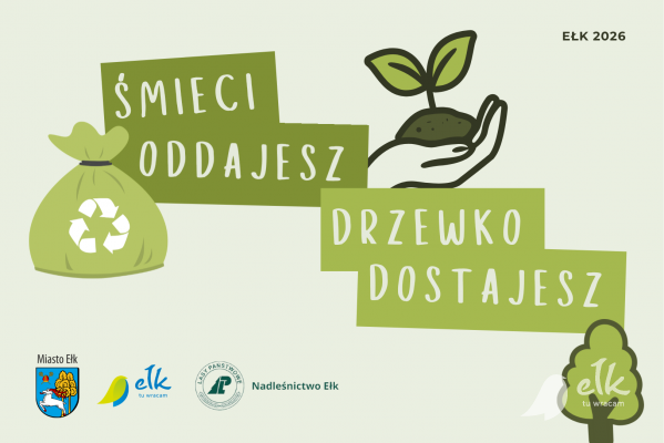 Mes vėl keičiame šiukšles medžių daigais!