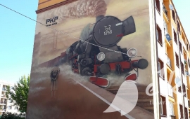 Ferroviaria murale è un bel punto di riferimento della città