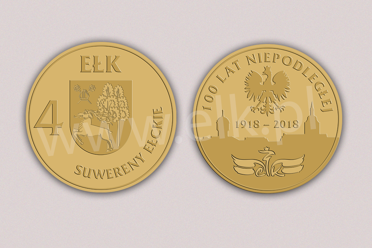 „4 Suwereny Ełckie” – nowa moneta okolicznościowa