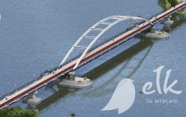 Expansion of the promenade. Bicycle bridge by the Lake.