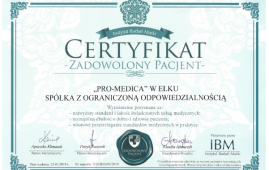 Ełcki szpital z certyfikatem „Zadowolony Pacjent”