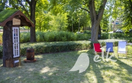 Open-air libraries in Ełckie parks