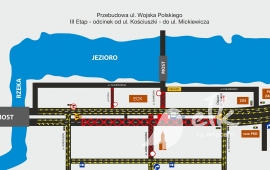 Uwaga! Kolejne zmiany w organizacji ruchu na ul. Wojska Polskiego – Etap III