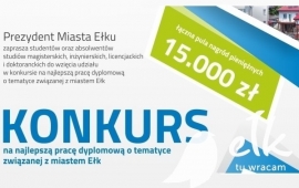 Competition for the best thesis about Ełk