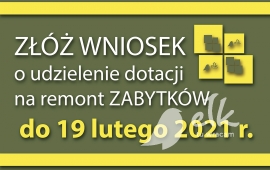 Trwa nabór wniosków o dotacje na remonty zabytków