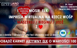 Mosir Ełk z sercem – czyli wydarzenie on line na rzecz WOŚP