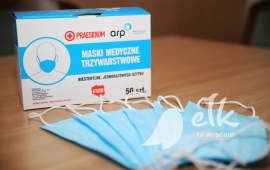 Straż Miejska w Ełku rozdaje maseczki medyczne