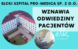 Resumed patient visits to Pro-Medica hospital