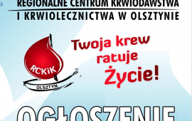 Ty też możesz oddać krew w Ełku