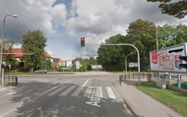 Traffic obstructions on Dąbrowski Street