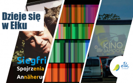 Dzieje się w Ełku- Festiwal Literatury i Muzyki „Będzie czytane”, Kino Pod Gwiazdami  i Samochodowe, Pociąg do Kultury