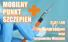 Kolejne mobilne punkty szczepień w Ełku