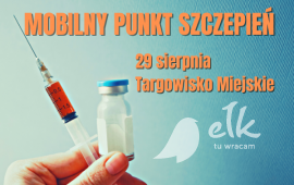 Mobilny punkt szczepień na targowisku miejskim