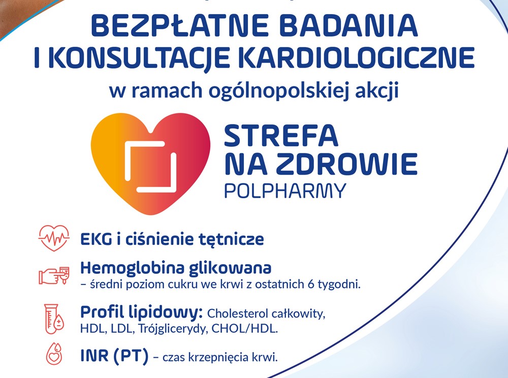 Bezpłatne badanie kardiologiczno-diabetologiczne w Ełku