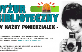 Miejska Biblioteka Publiczna w Ełku otwarta też w poniedziałki