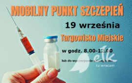 Punto di vaccinazione mobile al mercato cittadino