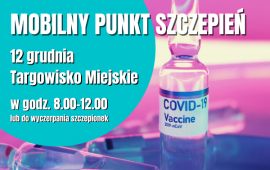 Punto di vaccinazione mobile al mercato cittadino