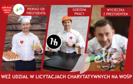 Presidente di Ełk a beneficio della Grande Orchestra della Carità di Natale – controlla le aste su allegro