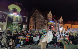 Mieszkańcy Ełku solidarnie z Ukrainą