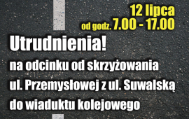 Difficoltà sulle strade przemysłowa e Suwalska