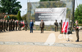 Vice Primo Ministro, Ministro della Difesa Nazionale a Ełk al giuramento WOT