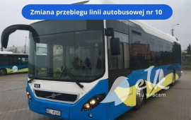 Zmiana przebiegu linii autobusowej nr 10