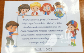 „Krasnoludki” z wizytą w Urzędzie Miasta