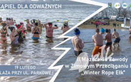 Bagno per i coraggiosi e II Masuria Competizione in Winter Tug-of-War