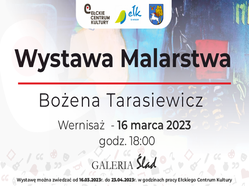 Inaugurazione della mostra di pittura di Bożena Tarasiewicz