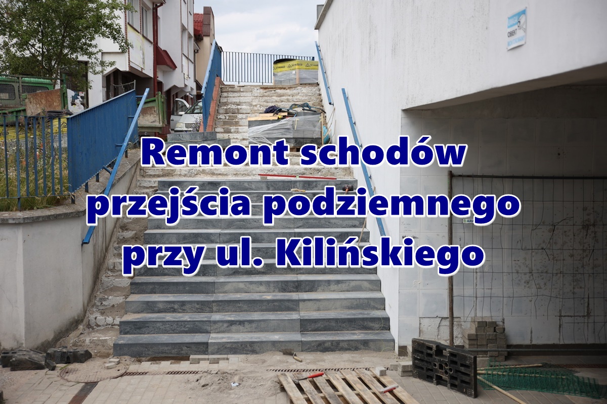 Ristrutturazione delle scale del passaggio sotterraneo in via Kilińskiego