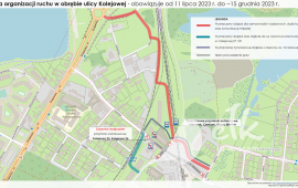 Change of traffic organization within Kolejowa Street
