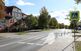 Active pedestrian crossing on Kajki