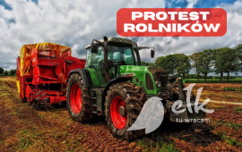 Farmers' protest, possible difficulties on the streets of Ełk