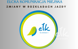 Ełk public transport - changes in timetables of communication lines