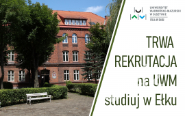 Study in Ełk – recruitment at UWM