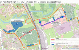 Dzień Wszystkich Świętych - zmiana organizacji ruchu