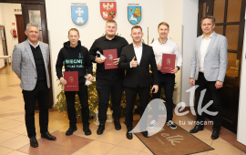 Ełk athletes with awards