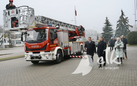 A new mechanical ladder for firefighters from Ełk