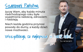 New Year's wishes from the Mayor of the City of Ełk