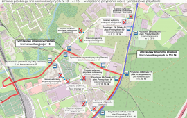 Temporary changes in public transport lines No. 13, 14 and 16