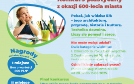 „Ełk w 600 kolorach” – konkurs plastyczny z okazji jubileuszu miasta