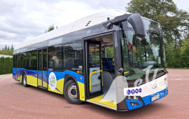 Nowy autobus elektryczny Solaris Urbino 12 electric zasila ełcką komunikację miejską