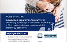 Zapraszamy na konferencję „Jak skutecznie przeciwdziałać przemocy domowej”.